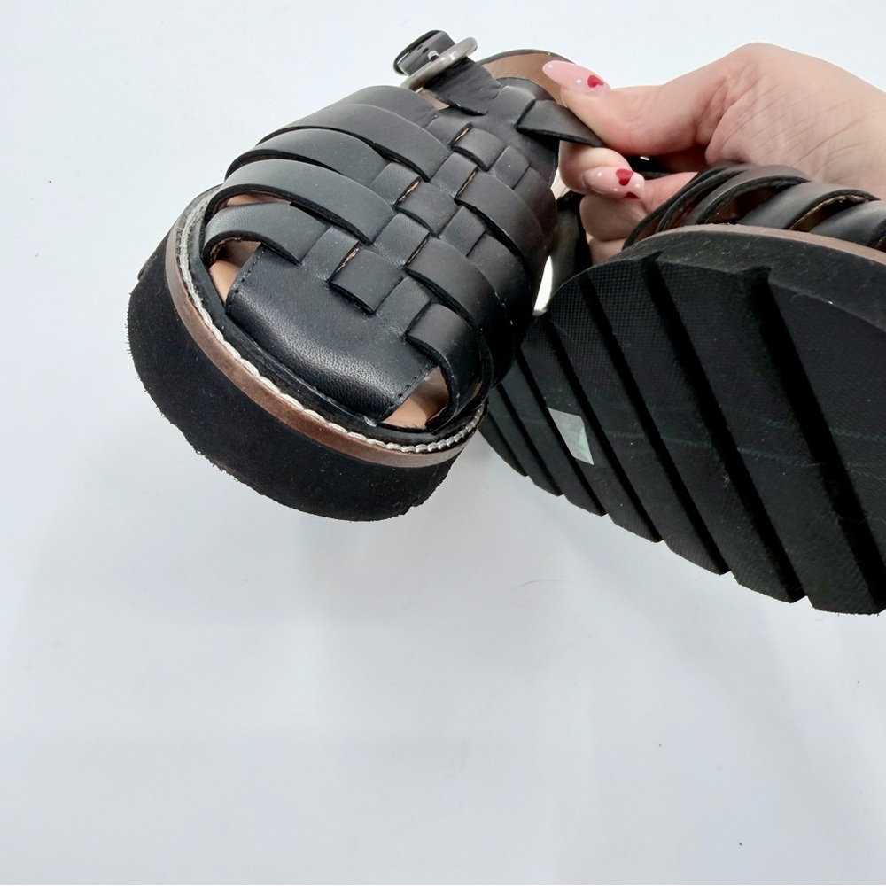 Anthropologie Black Strappy Sandals - Picture 7 of 10